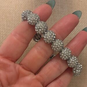 Gorgeous Silver Crystal Stretch Bracelet